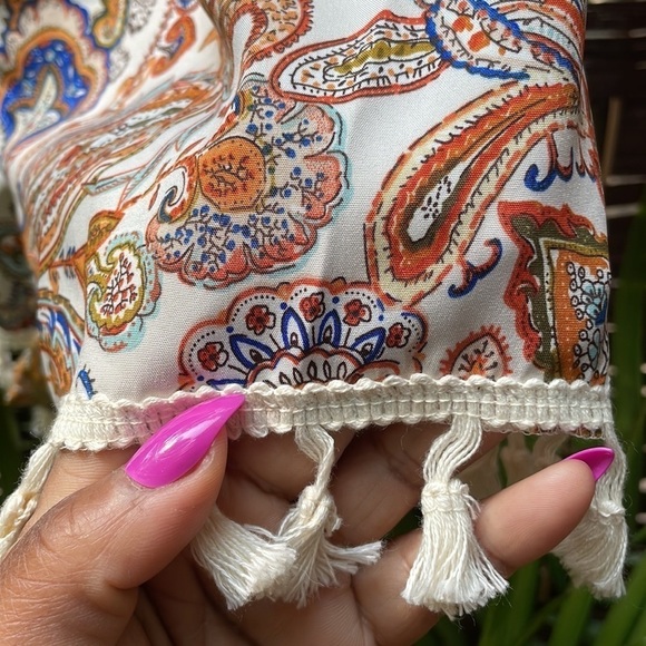 Bohemian Paisley Tassel Shorts - Picture 13 of 14